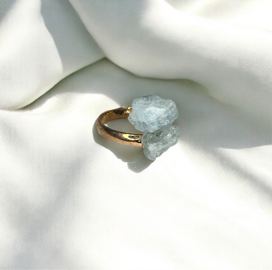 Aquamarine Adjustable Ring