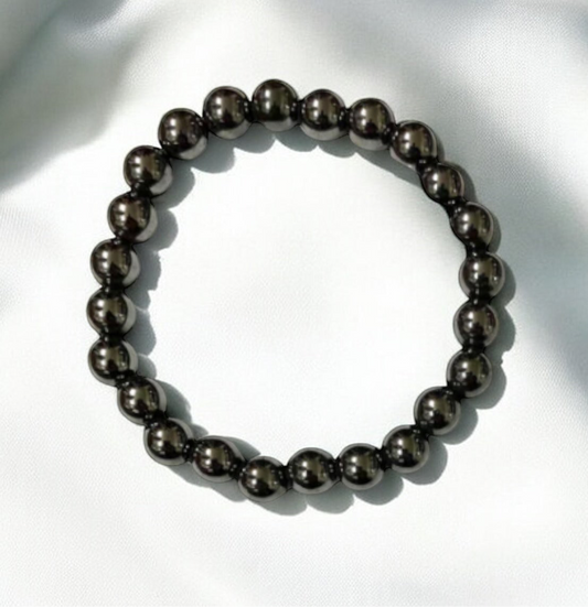 Hematite Round Bracelet