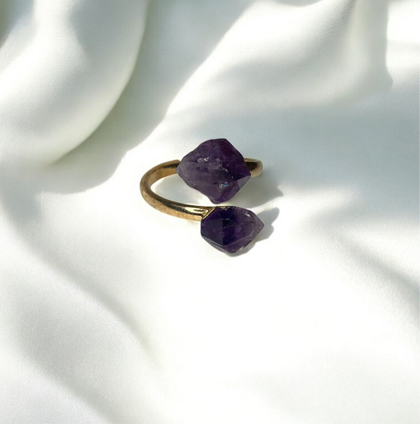 Amethyst Adjustable Ring