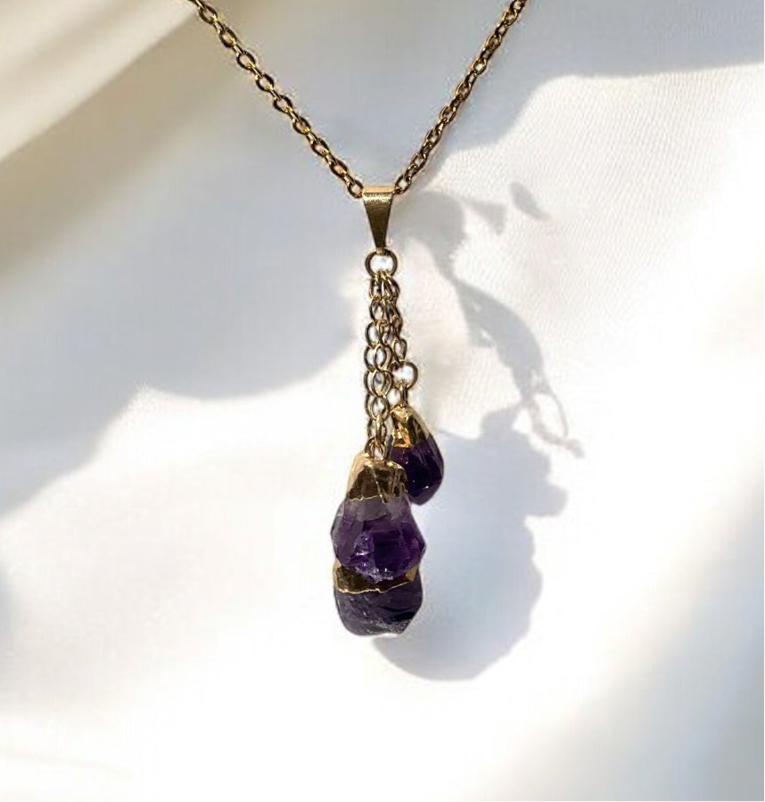 Amethyst Dangle Necklace