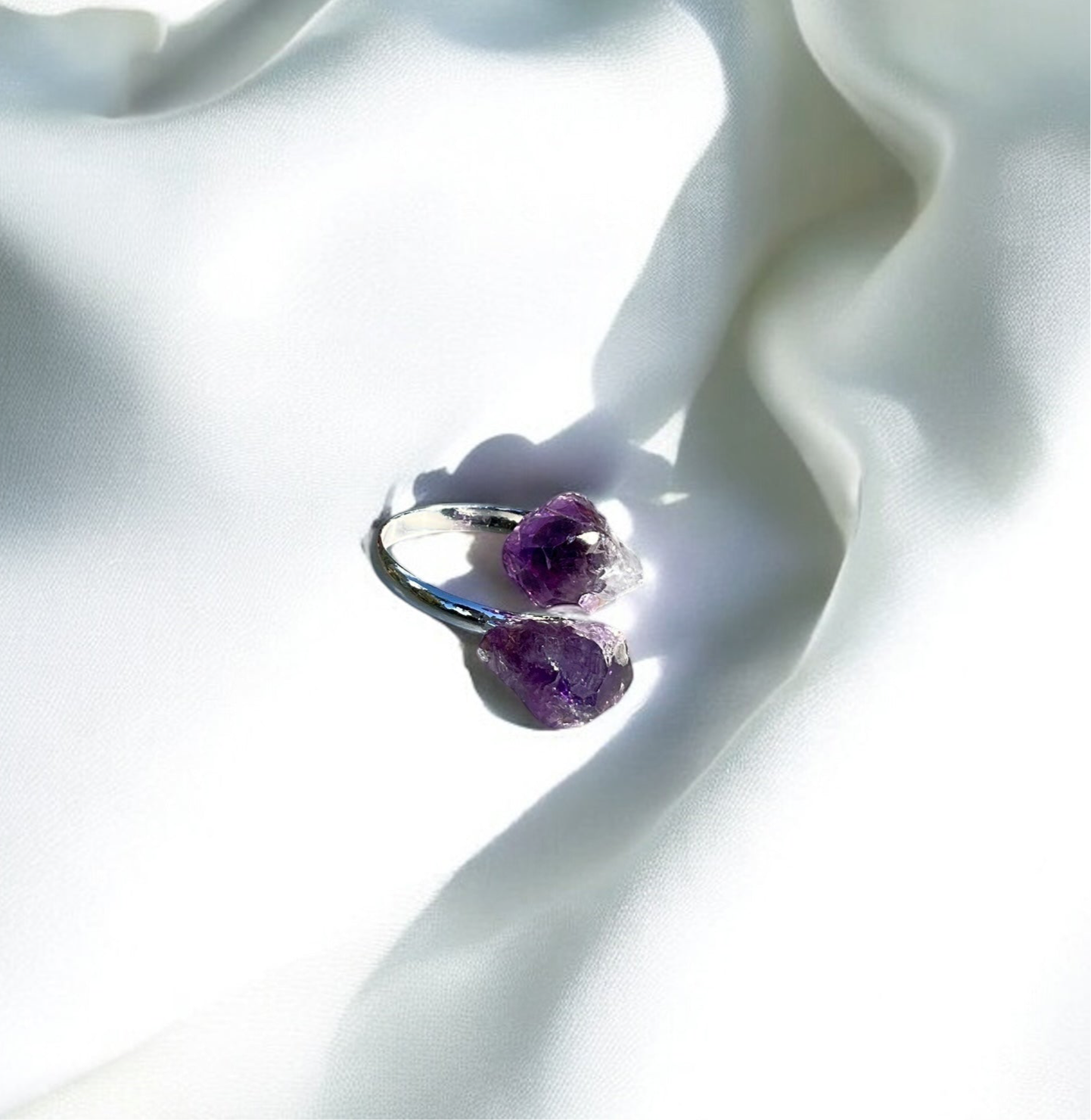 Amethyst Adjustable Ring