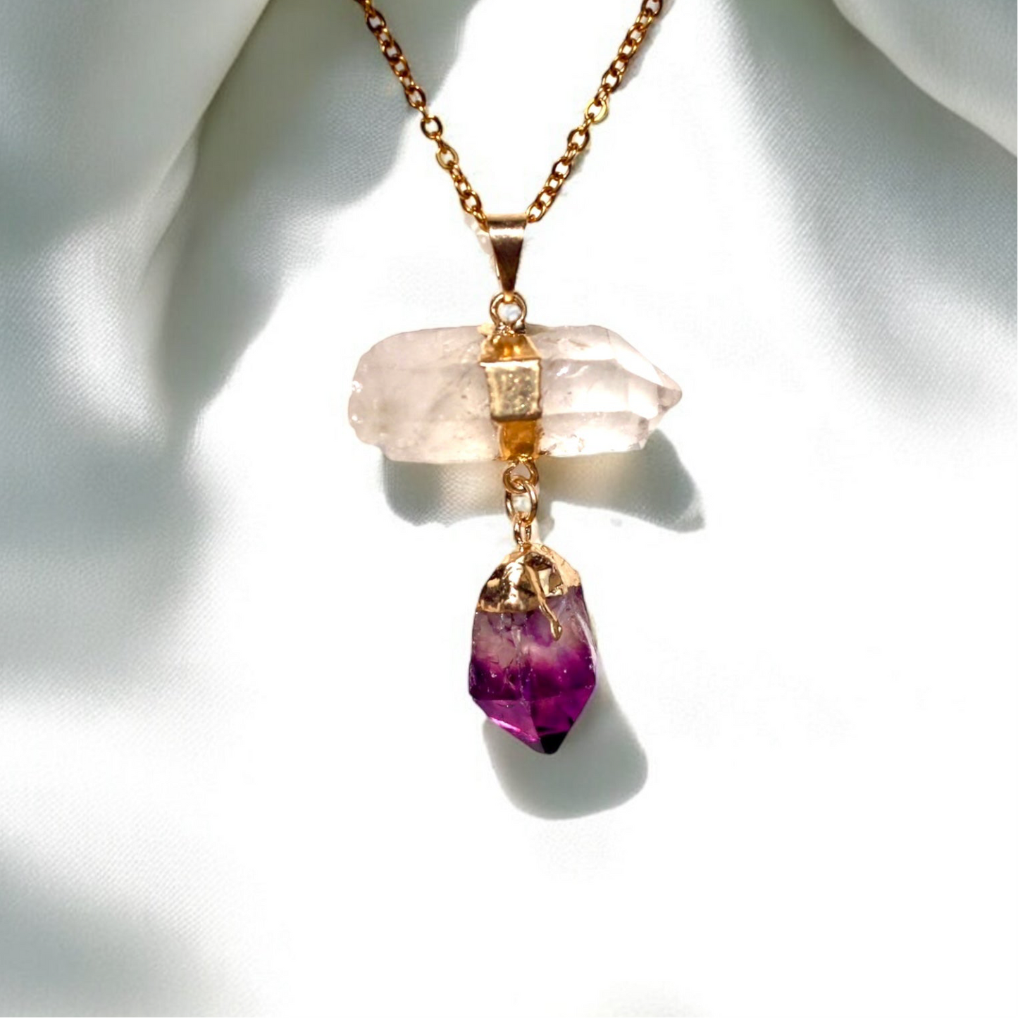 Amethyst X Quartz Necklace