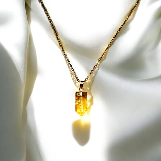 Citrine Mini Point Necklace
