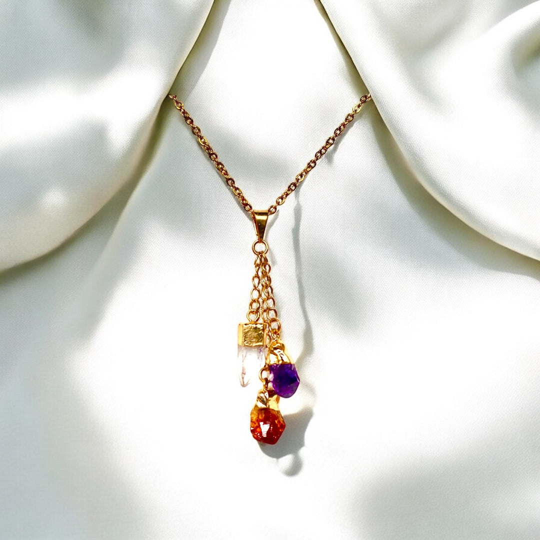 Triple dangle necklace