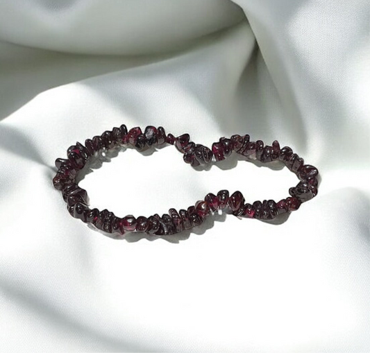 Garnet Chip Bracelet