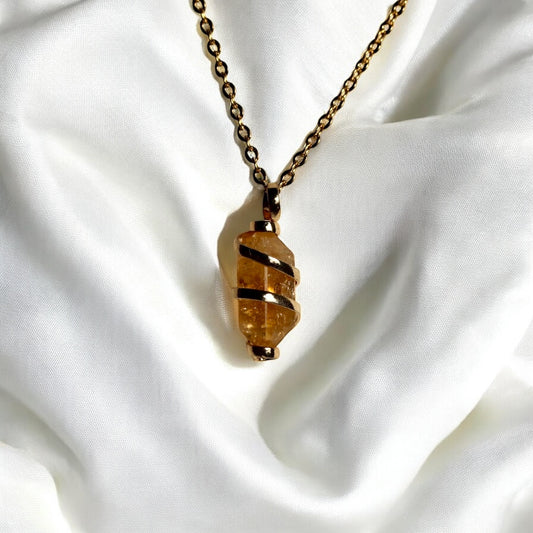 Citrine Mini Wrap Necklace
