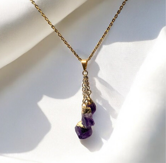 Amethyst Dangle Necklace