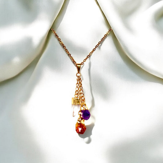 Triple dangle necklace