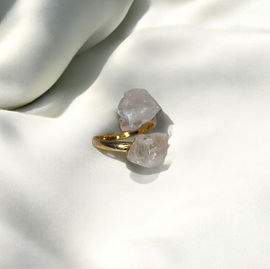 Rose Quartz Adjustable Ring