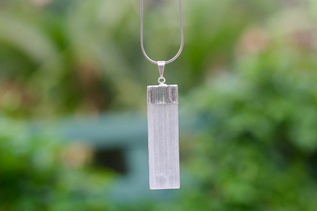 Selenite Drip Necklace