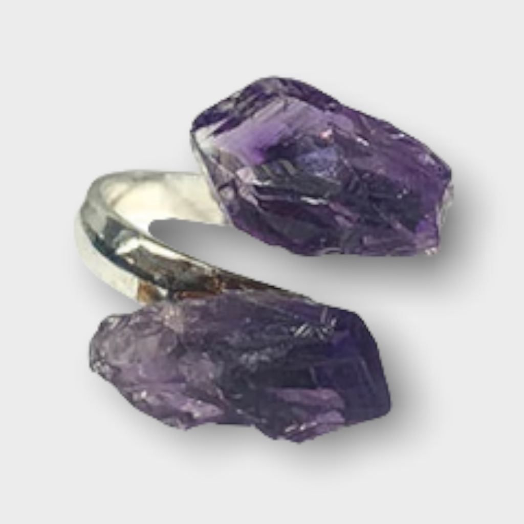 Amethyst Adjustable Ring