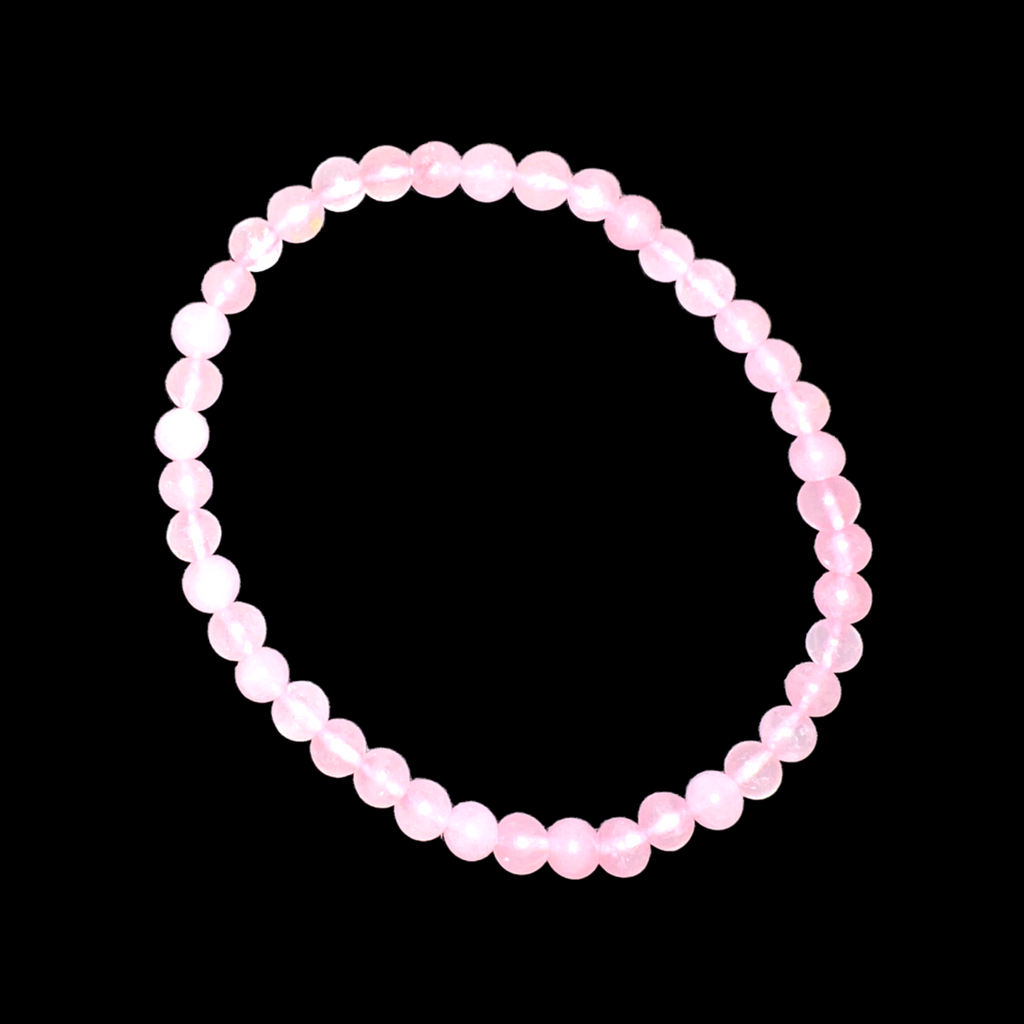 Rose Quartz Round Bracelet Tiny Beads