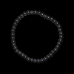 Black Obsidian Round Bracelet Tiny Beads