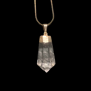 Polished Crystal Quartz Point Necklace