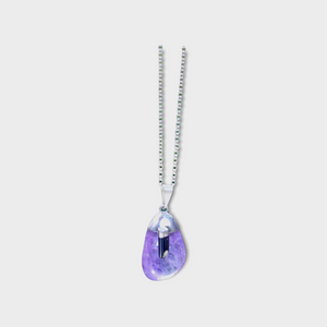 Amethyst and Black Tourmaline Necklace