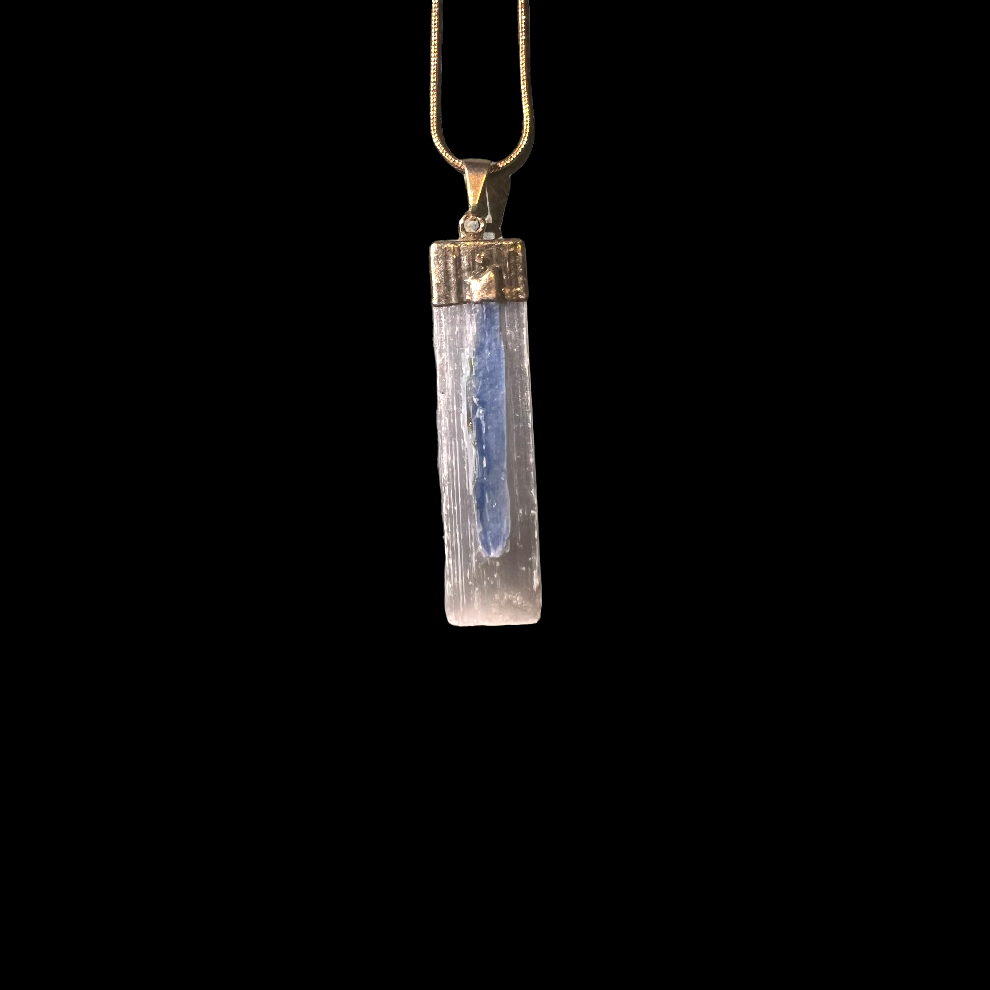 Selenite x Blue Kyanite Necklace