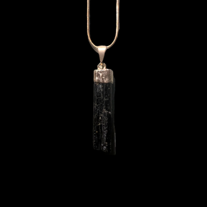 Black Tourmaline Drip Necklace