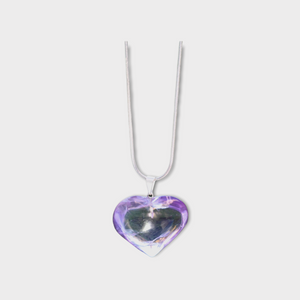 Amethyst Love Heart Necklace