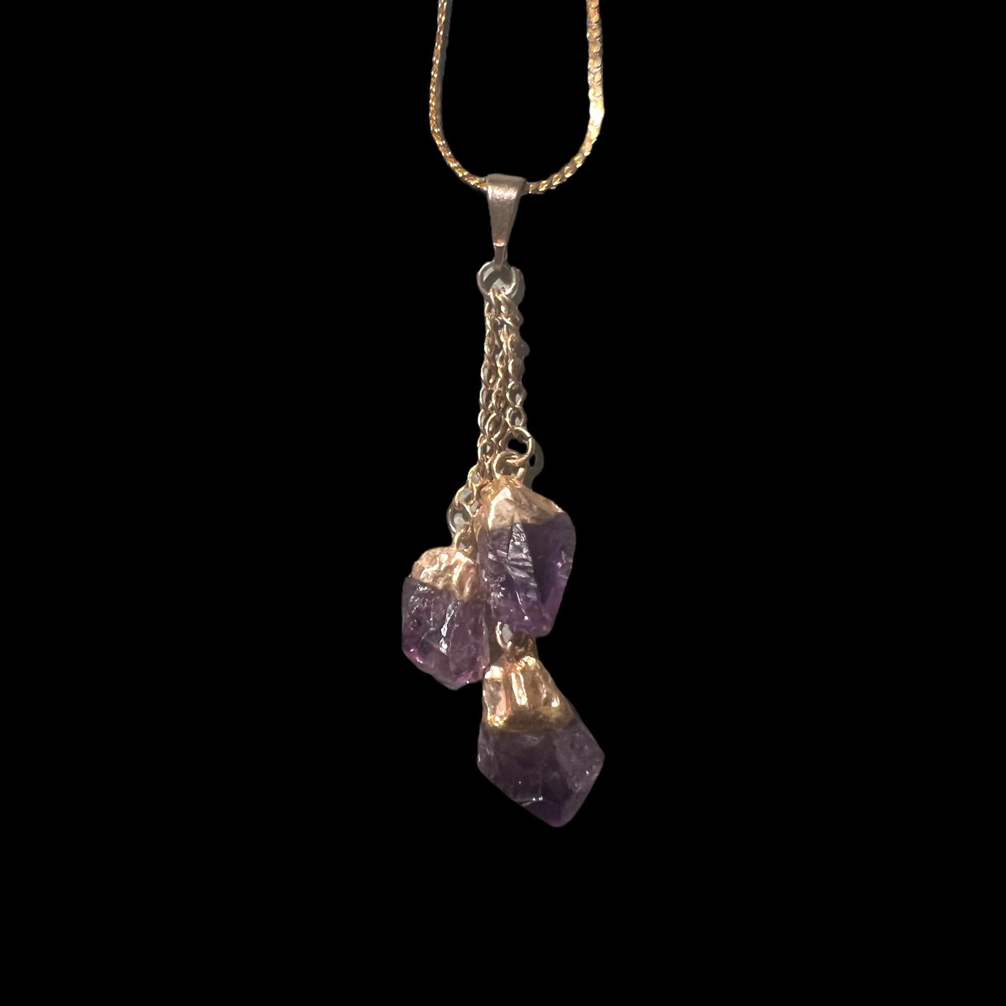 Amethyst Dangle Necklace