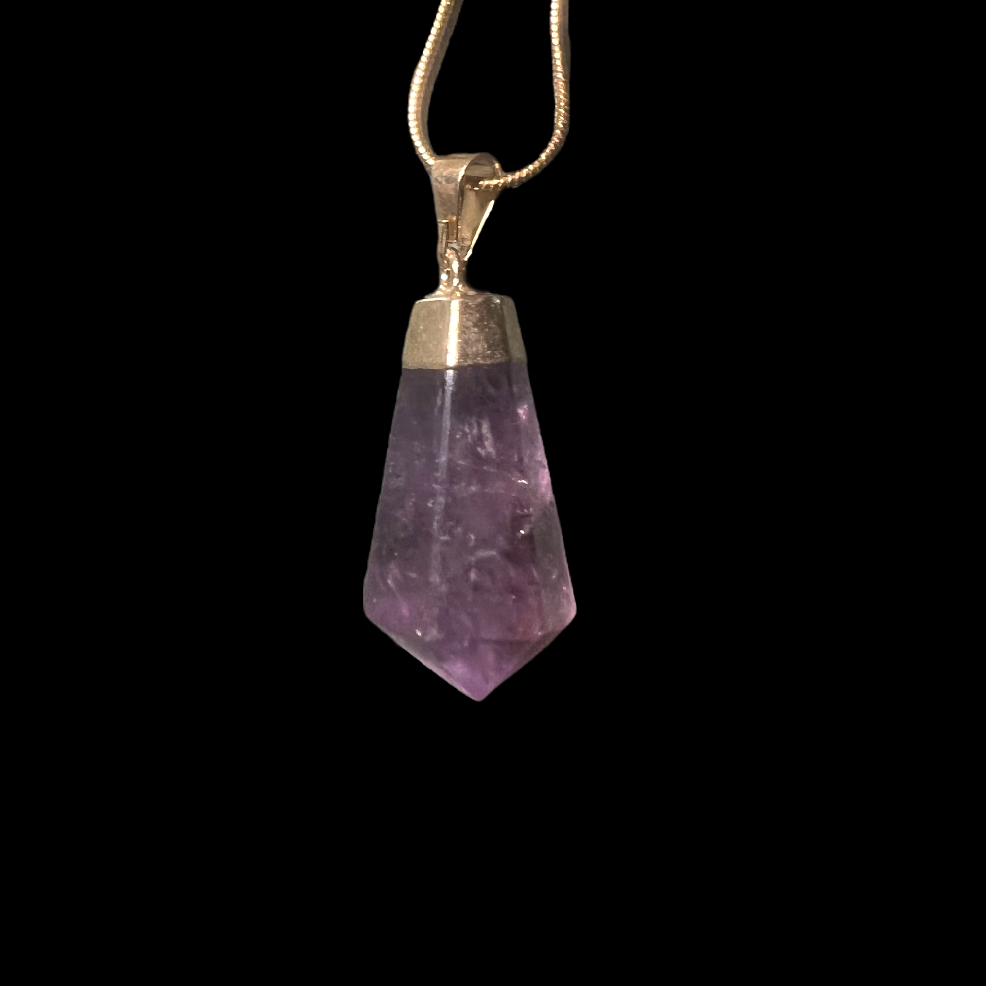 Amethyst Polished Point Necklace