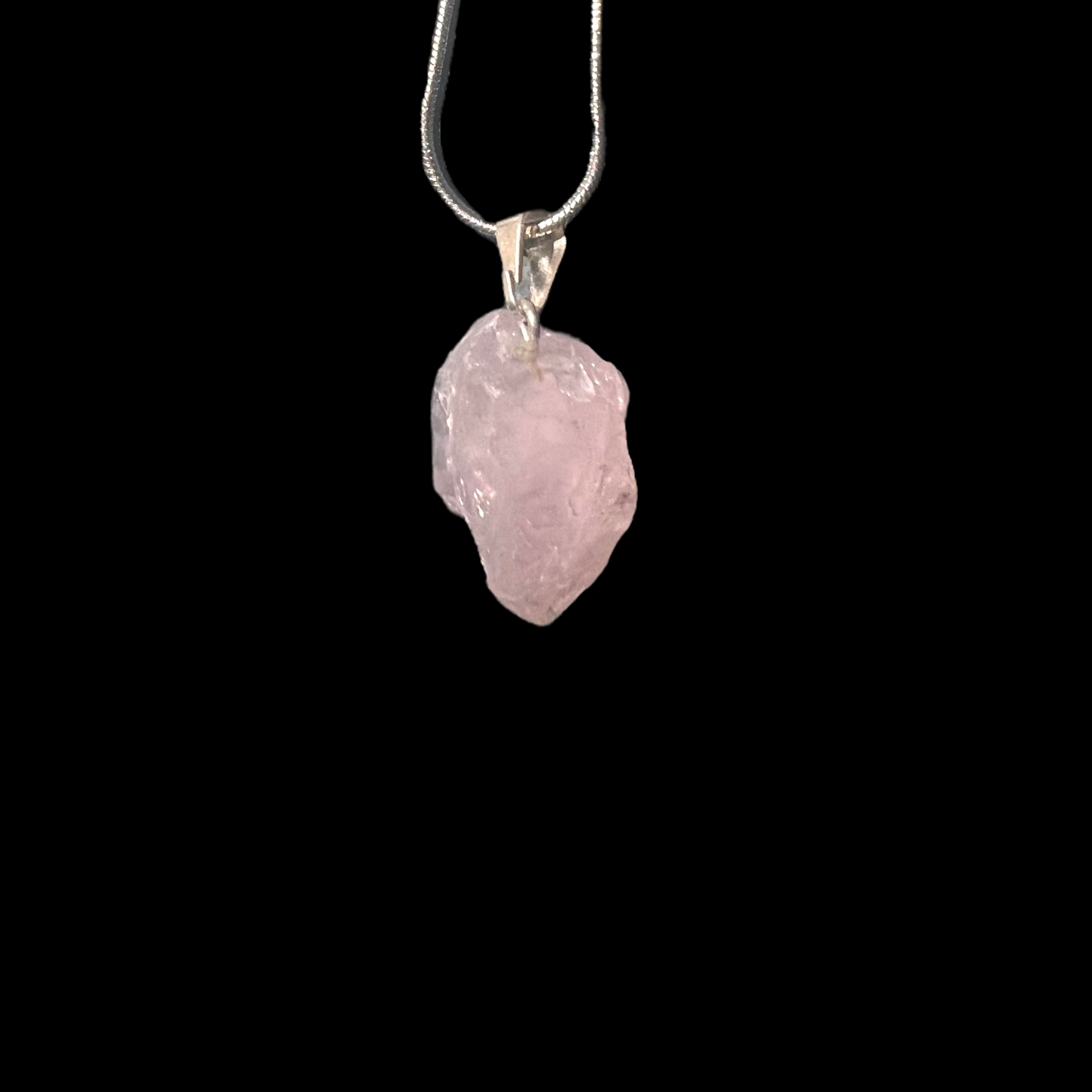 Rose Quartz Rough Necklace