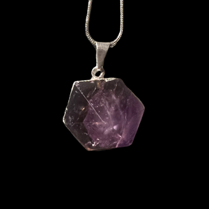 Amethyst 6 Sided Necklace