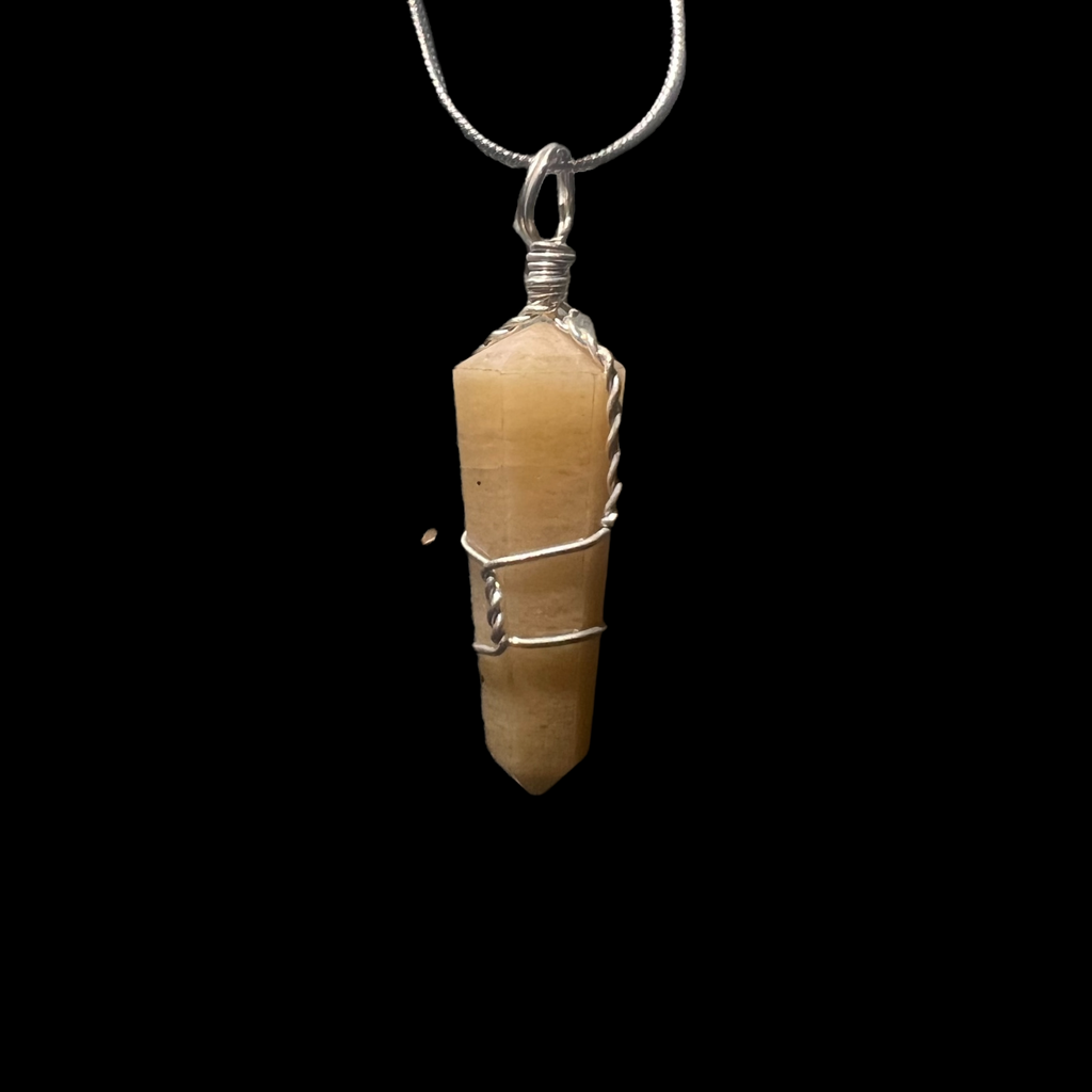 Orange Calcite Necklace